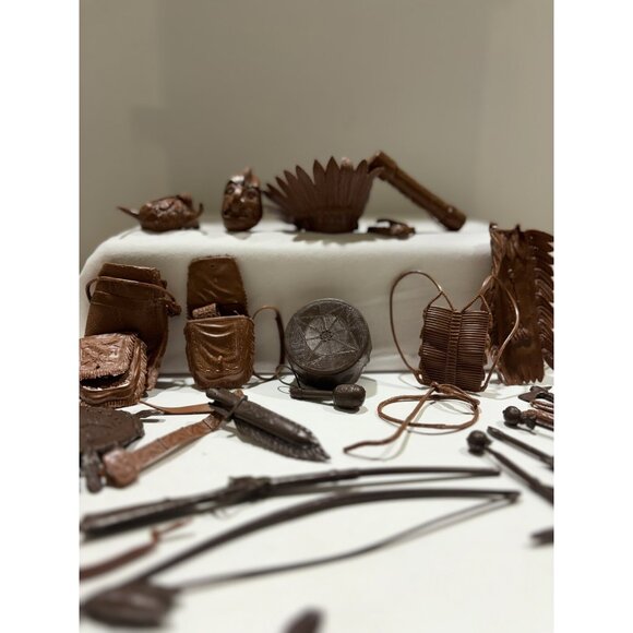 60s Vintage Marx Johnny West Indian Chief W/ Accessories & certification ! Rare - Picture 6 of 10